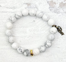 Load image into Gallery viewer, Howlite (Gold Faceted)
