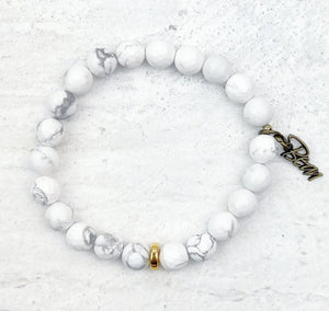 Howlite (Gold Faceted)