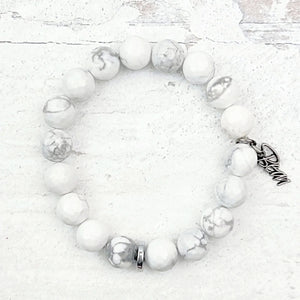 Howlite (Silver Faceted)
